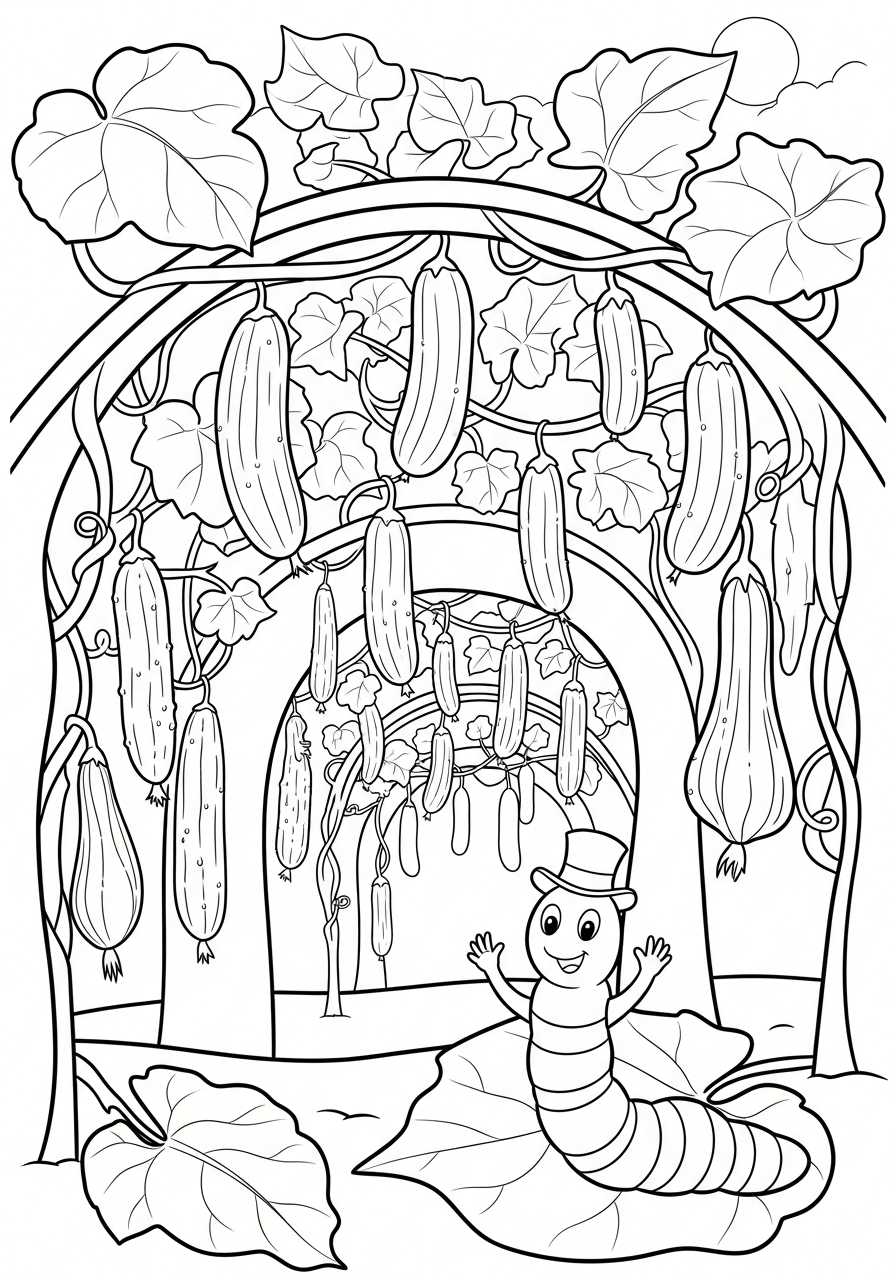 Sottaceto 9 disegno sottaceto da colorare e stampare