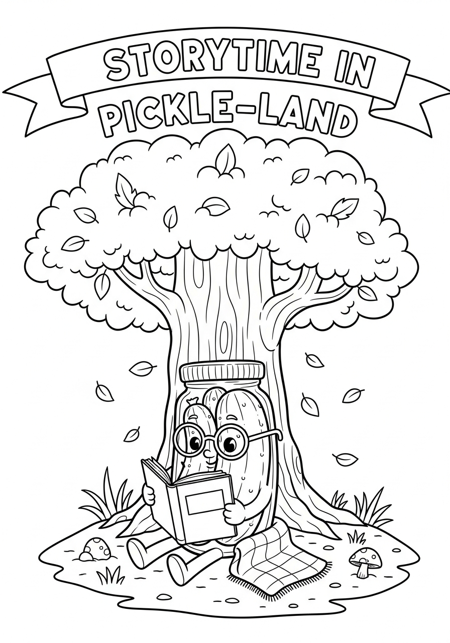 Sottaceto 7 sottaceto da colorare a4