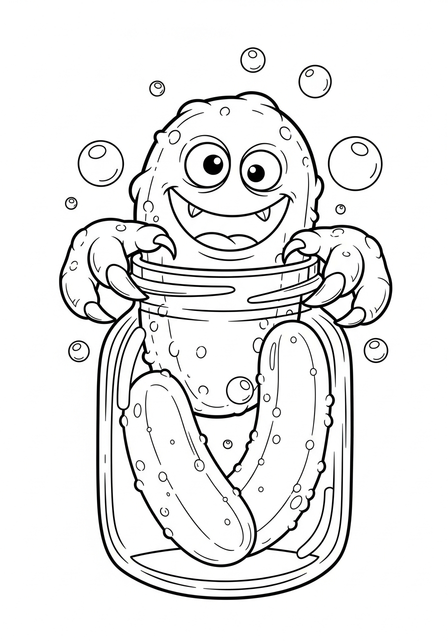 Sottaceto 6 foto sottaceto da colorare