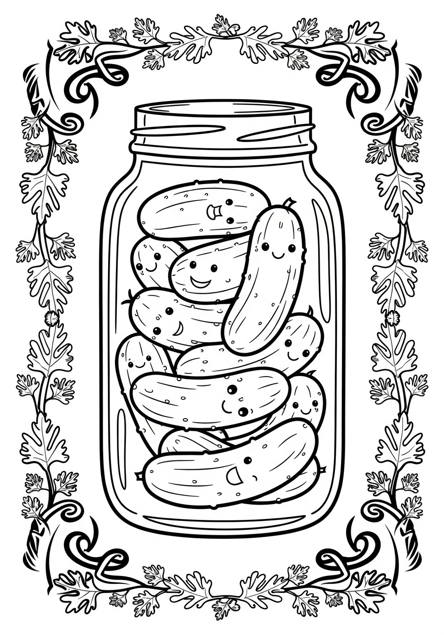 Sottaceto 19 disegni da colorare gratis per bambini di sottaceto 1