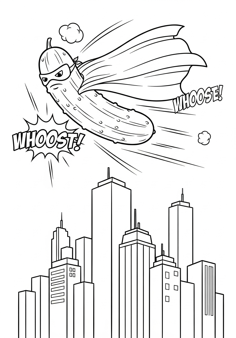 Sottaceto 17 da colorare sottaceto disegno facile bambini