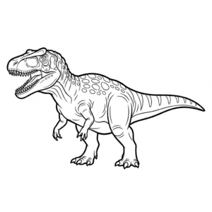 Giganotosaurus da colorare thumbnail