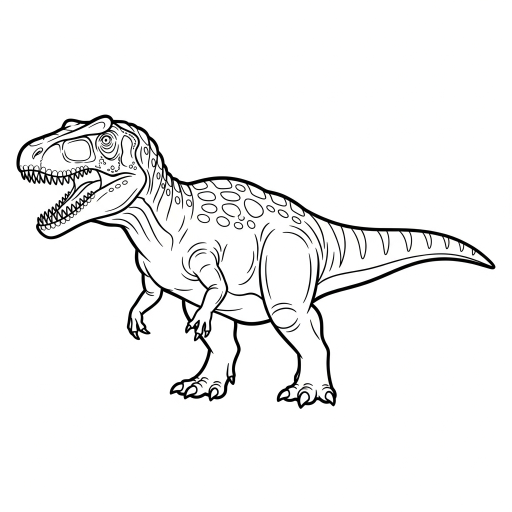 Giganotosaurus da colorare thumbnail