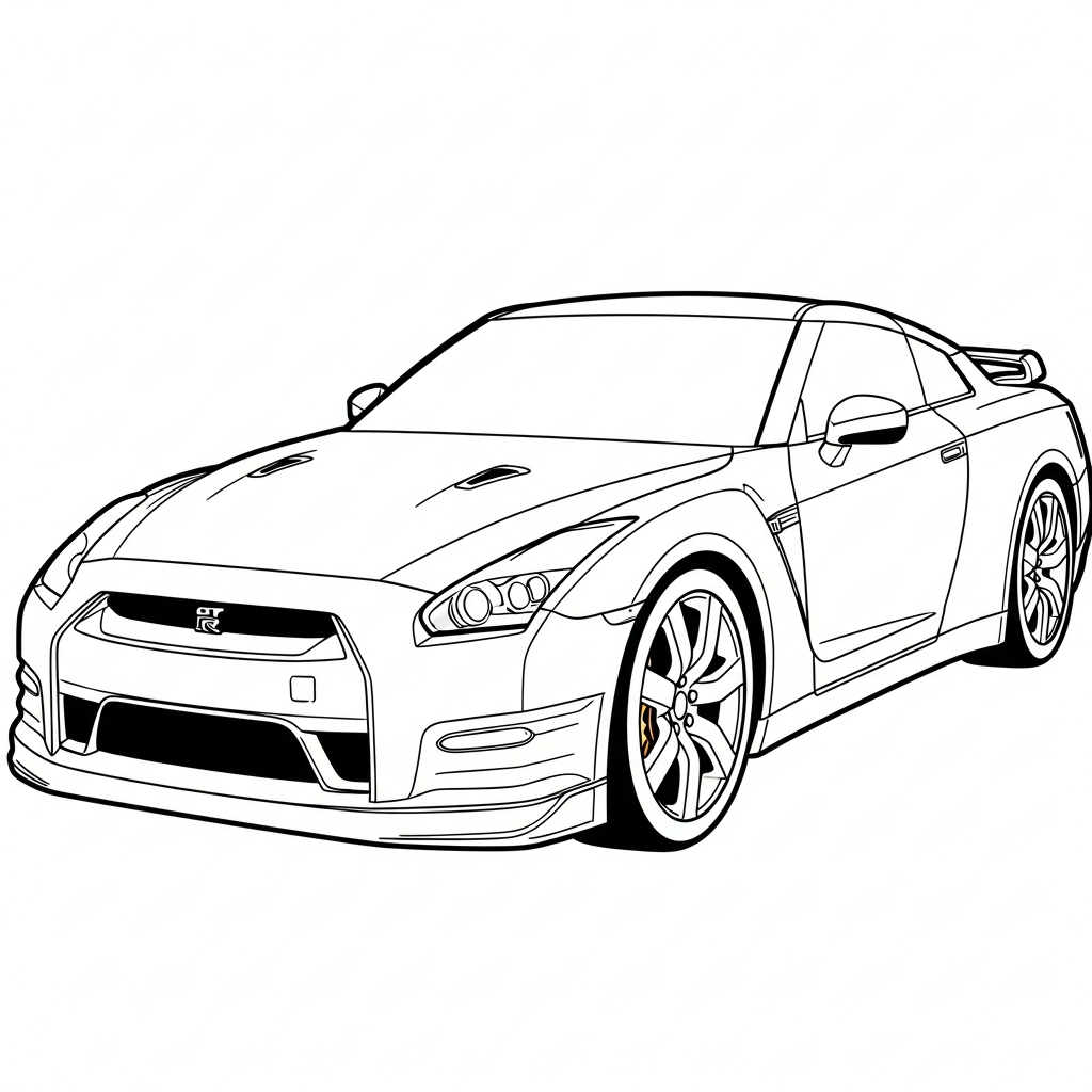 Nissan da colorare thumbnail