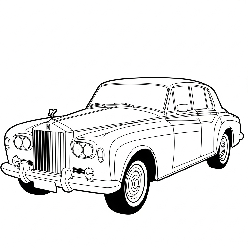 Rolls-Royce da colorare thumbnail
