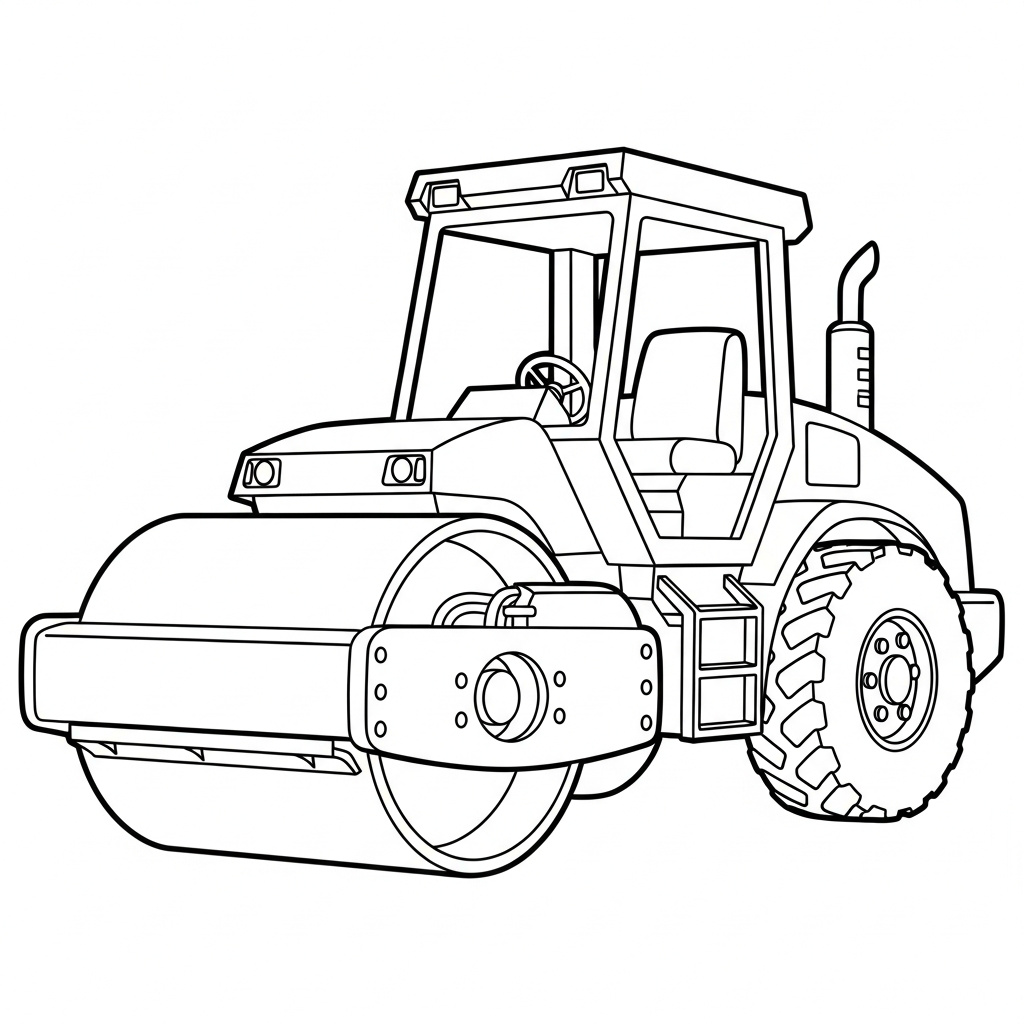 Rullo Compressore da colorare thumbnail