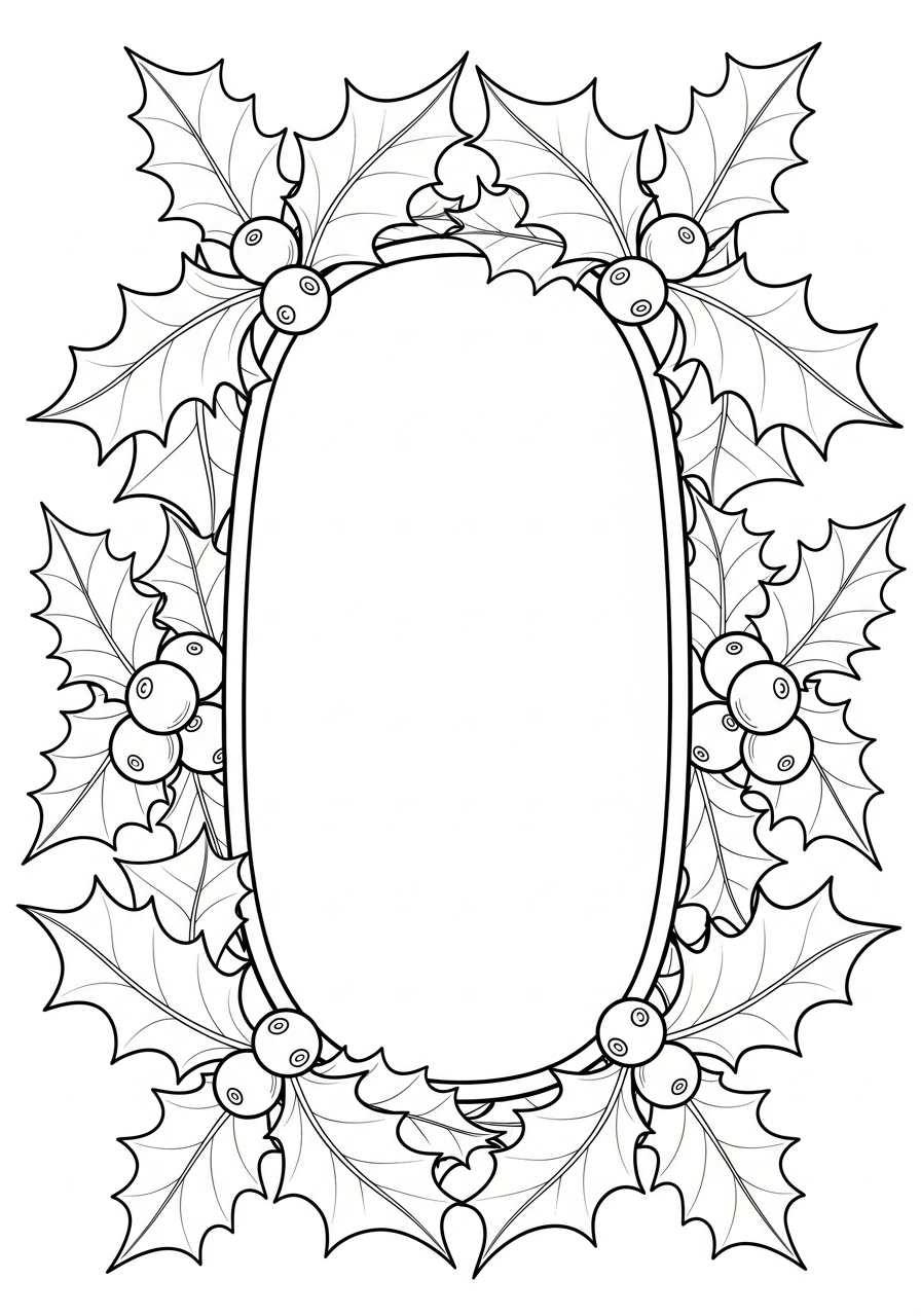 Agrifoglio 9 immagini di Agrifoglio da stampare e colorare