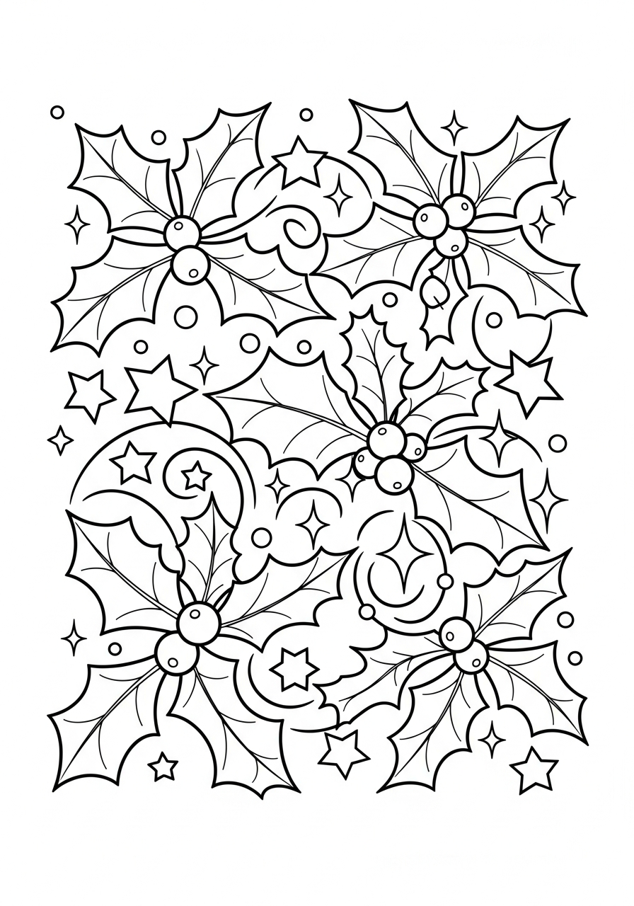 Agrifoglio 7 immagine Agrifoglio da colorare