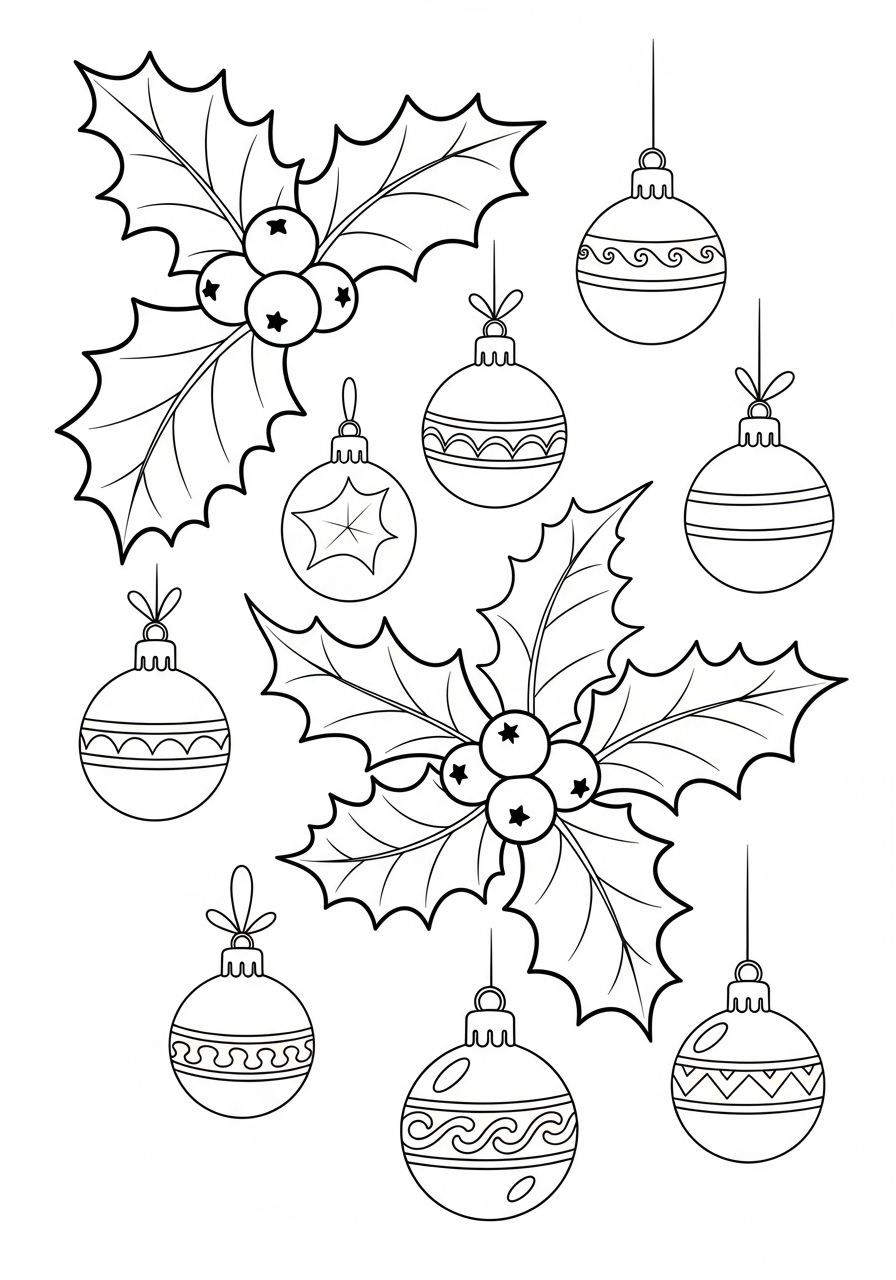 Agrifoglio 6 Agrifoglio da colorare bambini