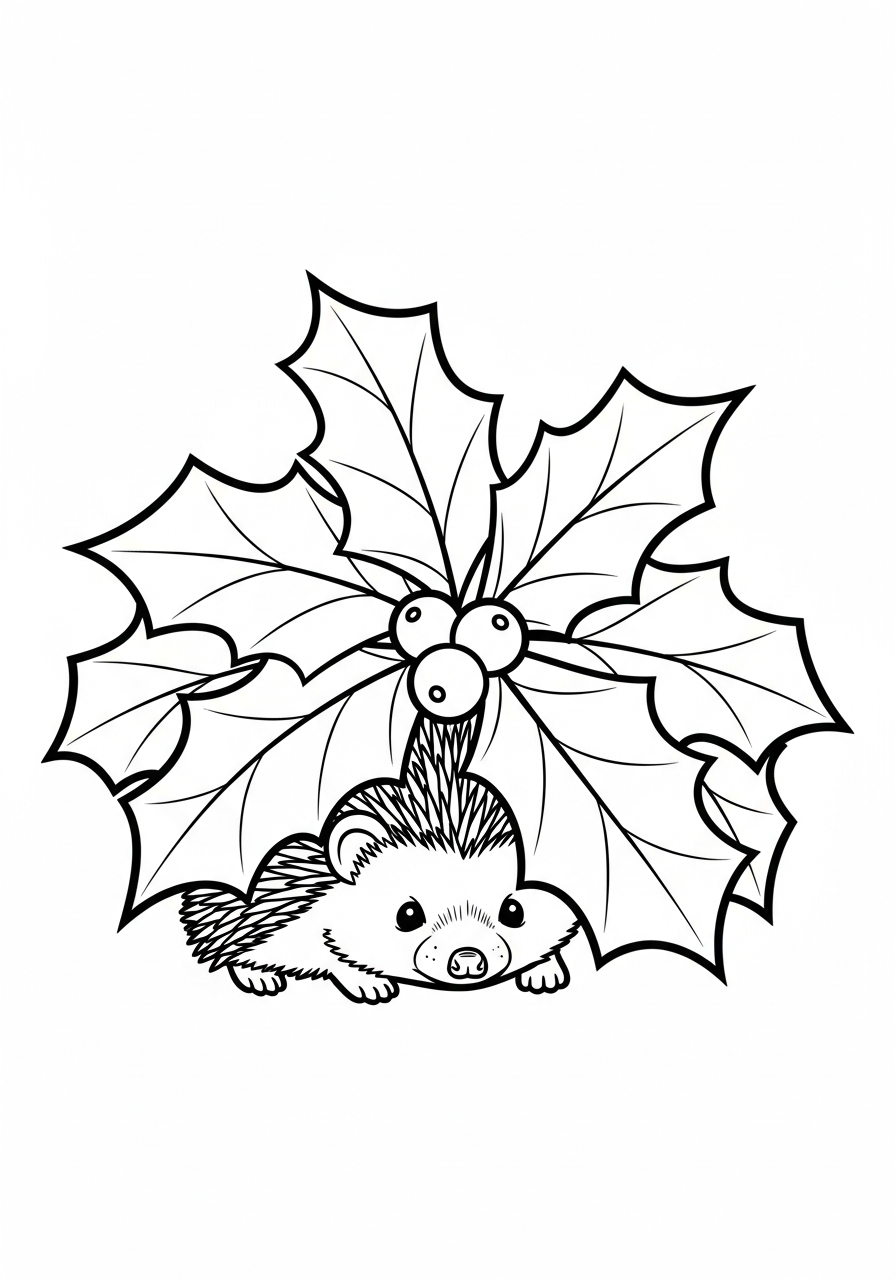 Agrifoglio 15 foto di Agrifoglio da colorare