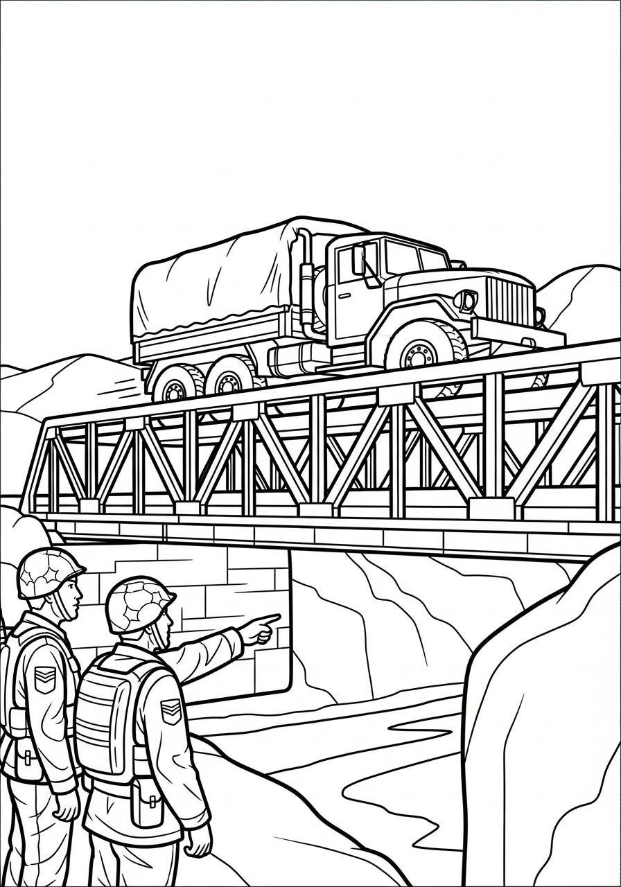 Camion Militare 13 Camion Militare da colorare 1