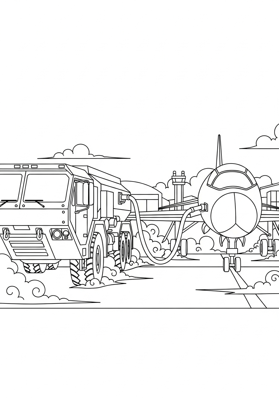 Camion Militare 10 disegni Camion Militare da colorare gratis