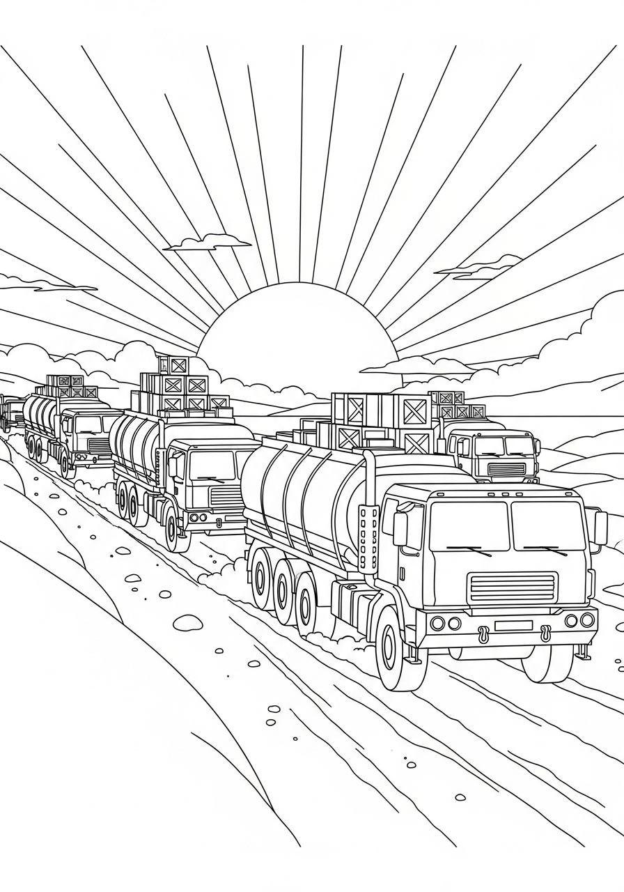 Camion Militare 19 Camion Militare disegno da colorare