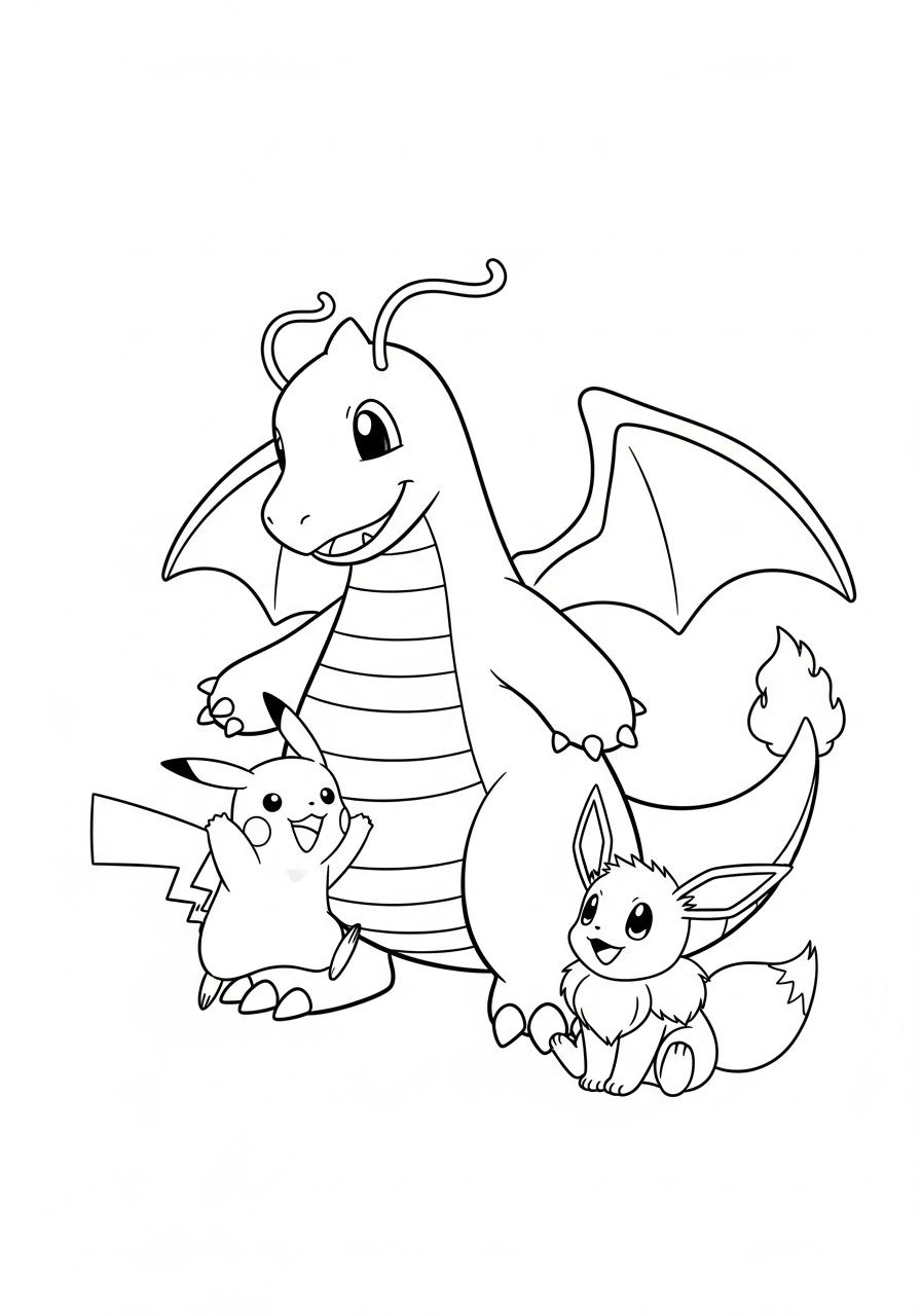 immagine Dragonite da colorare