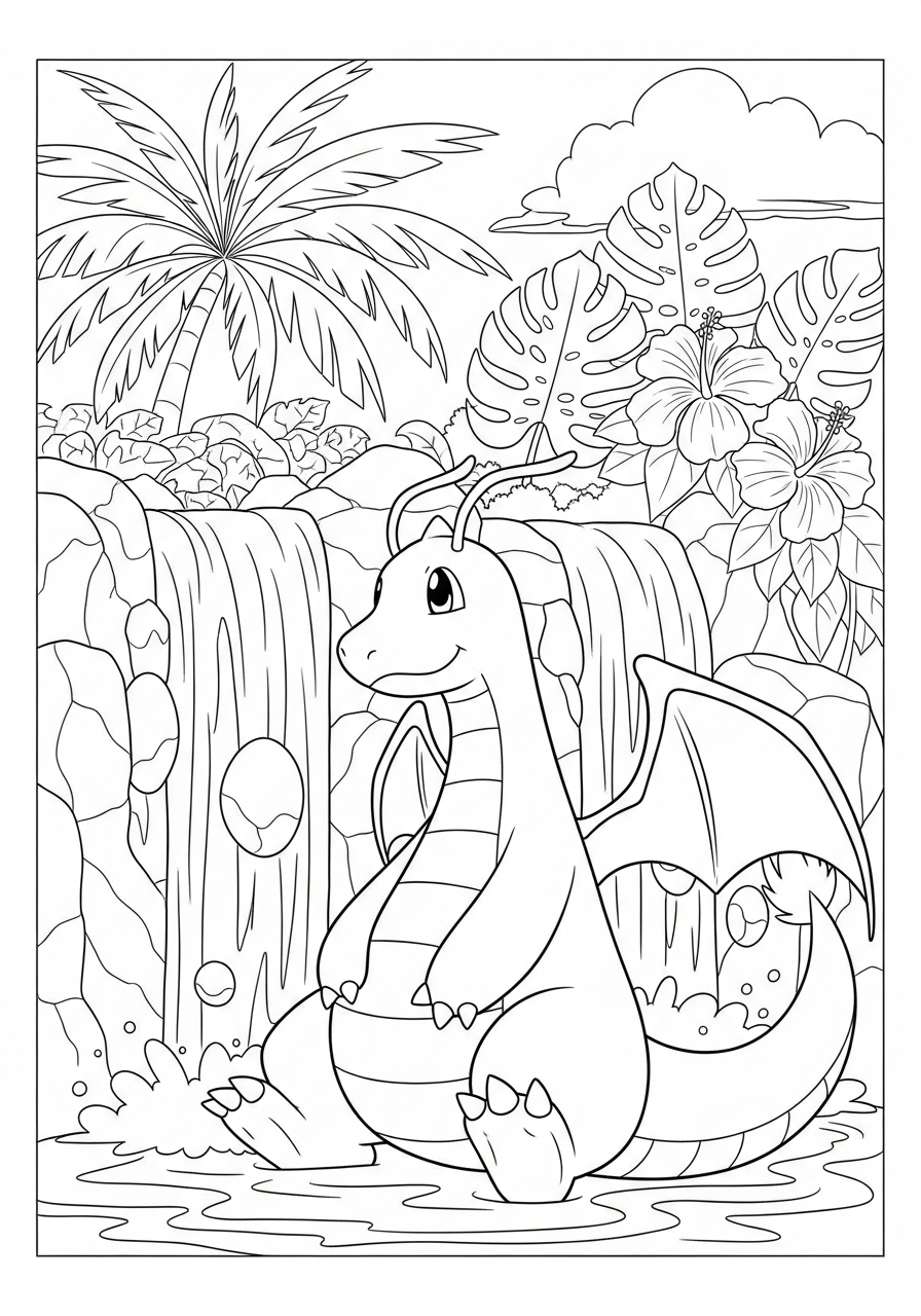 disegni di Dragonite da colorare