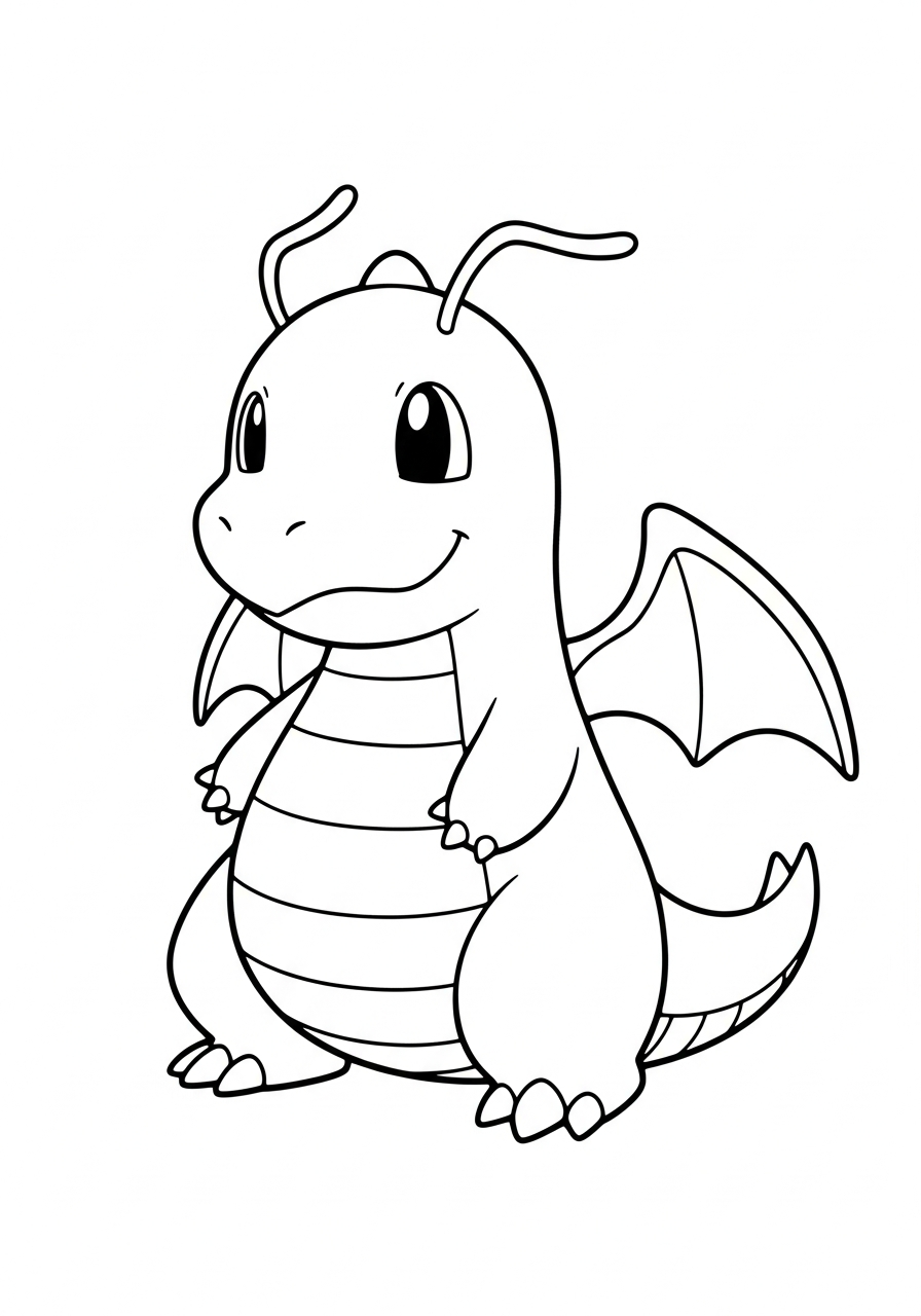 disegno Dragonite da colorare e stampare
