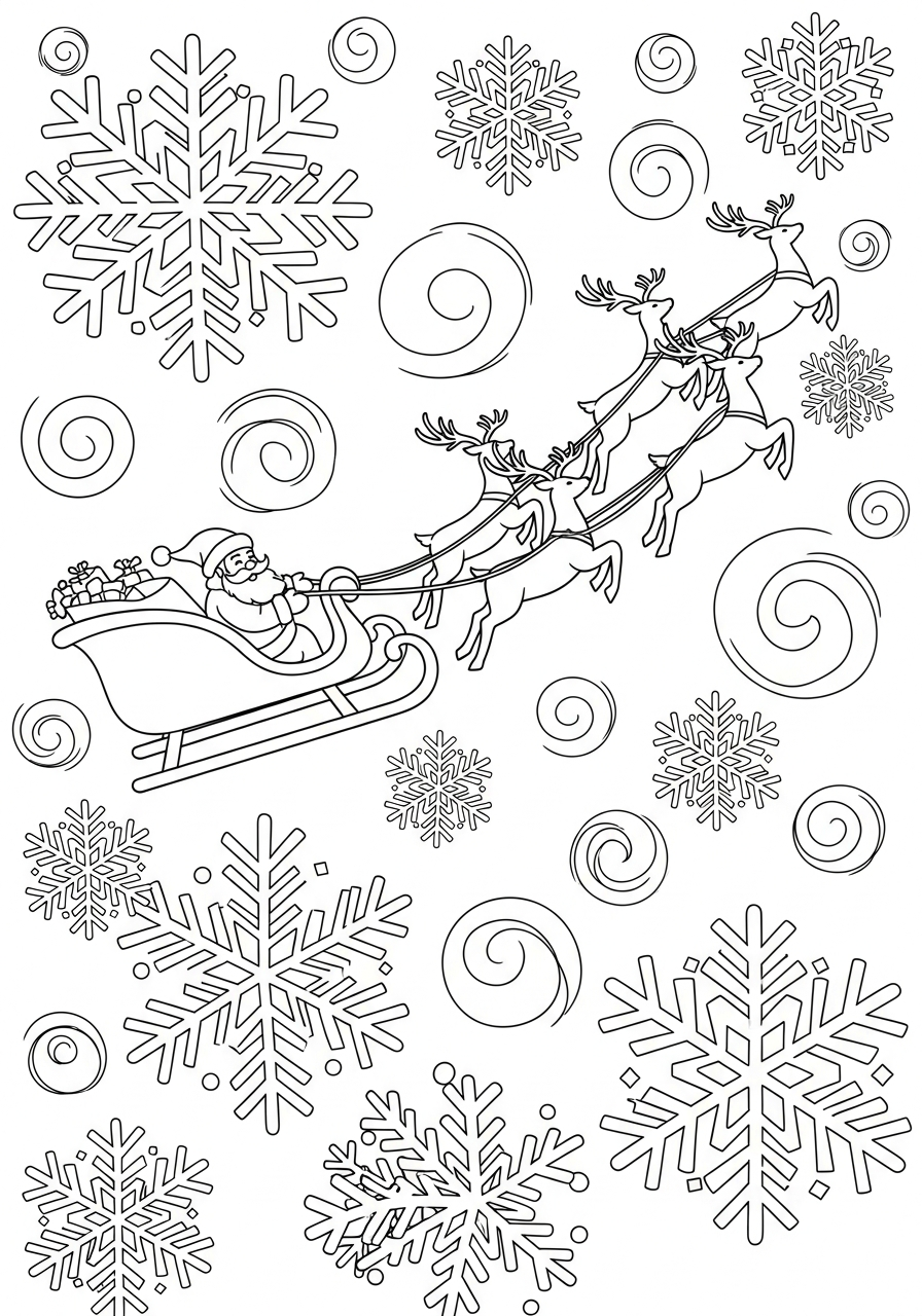 Fiocchi di Neve 18 immagini da colorare di Fiocchi di Neve