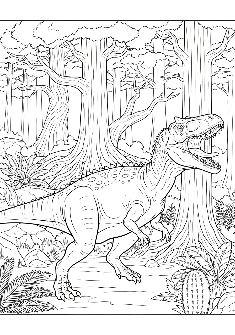 disegni di Giganotosaurus da colorare 1