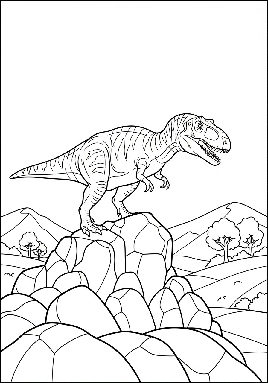 Giganotosaurus da colorare