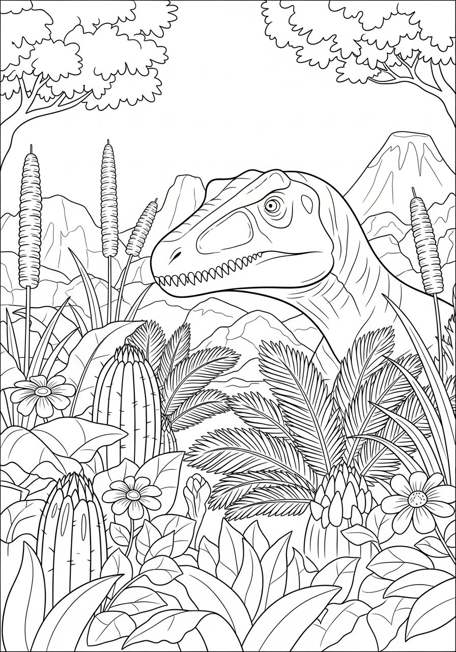 da colorare Giganotosaurus disegno facile bambini