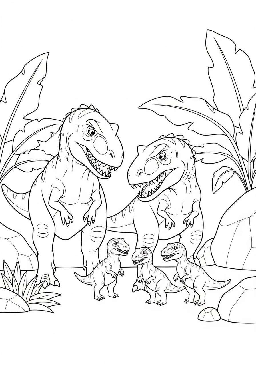 Giganotosaurus da colorare a4