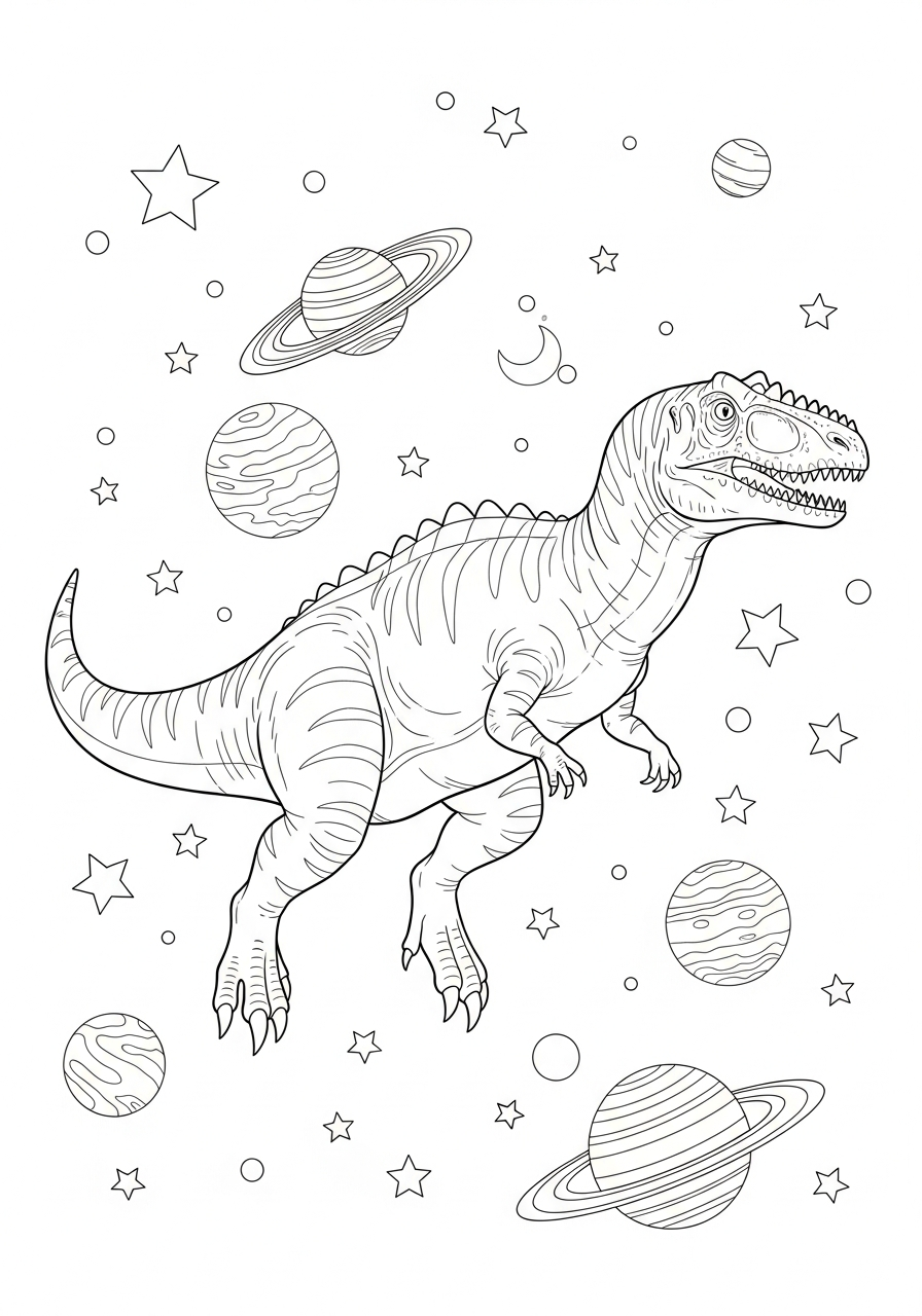 immagini da colorare di Giganotosaurus