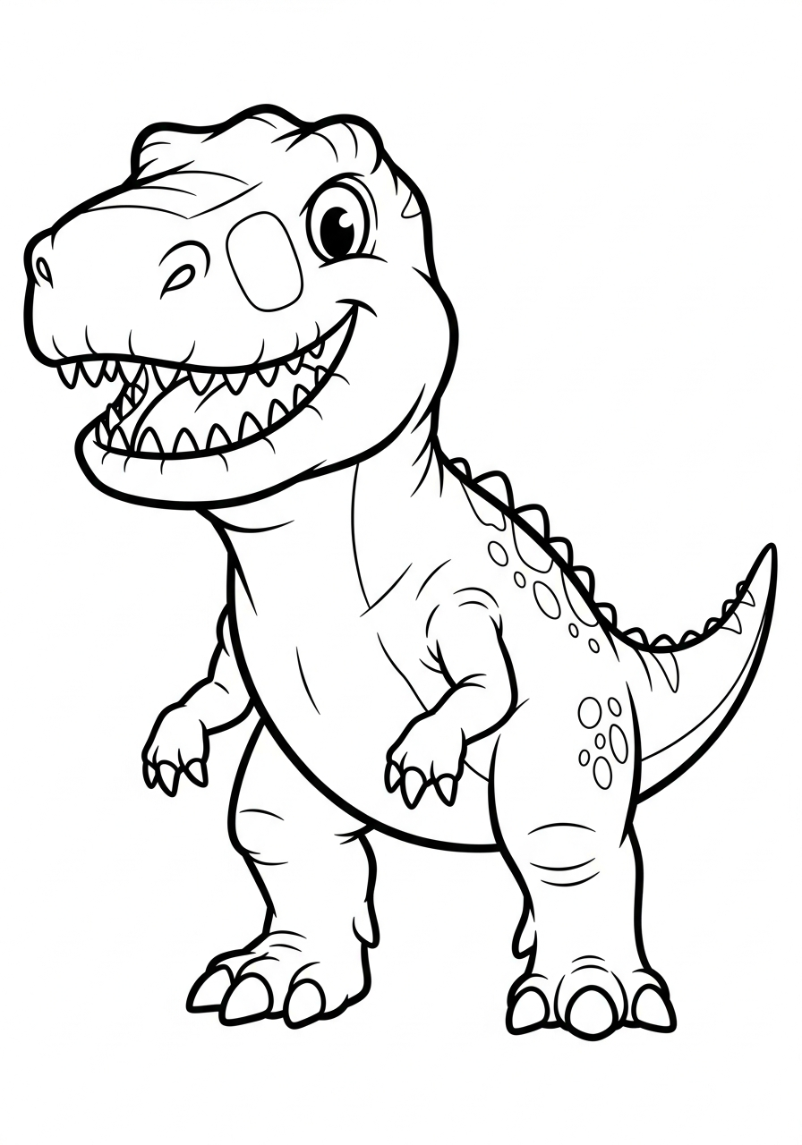 Giganotosaurus da colorare facile