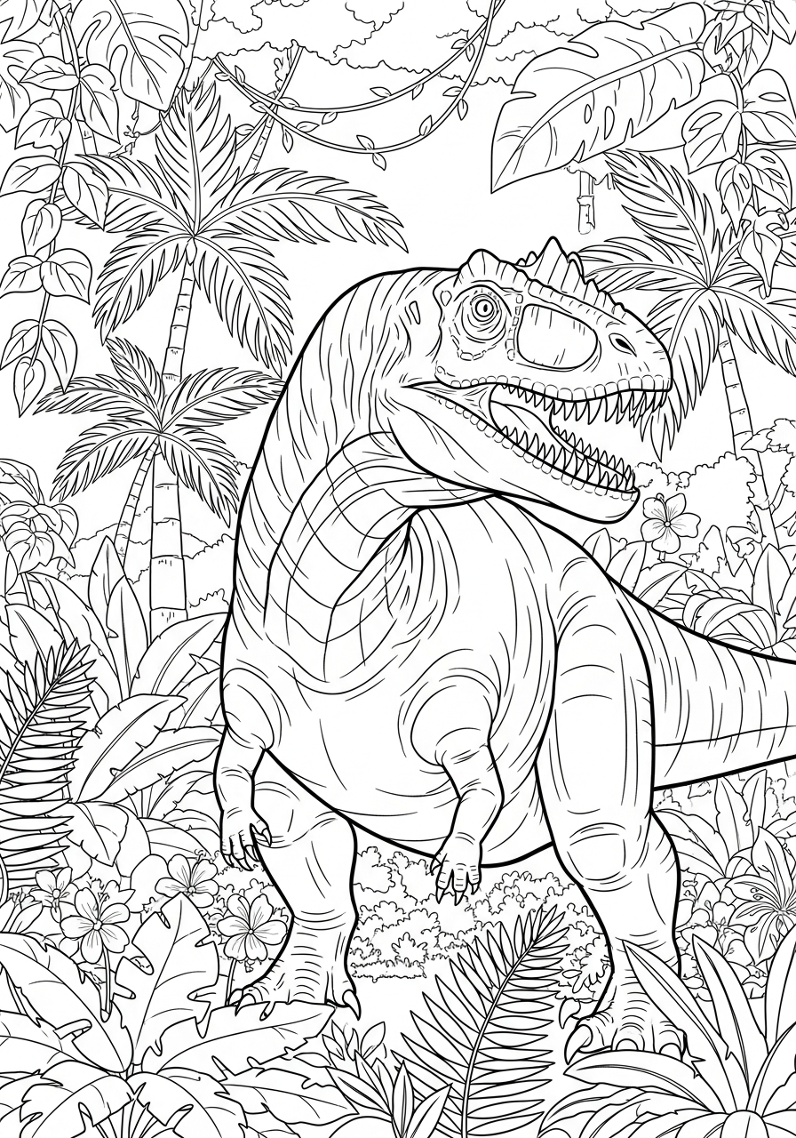 disegno Giganotosaurus da colorare e stampare 1