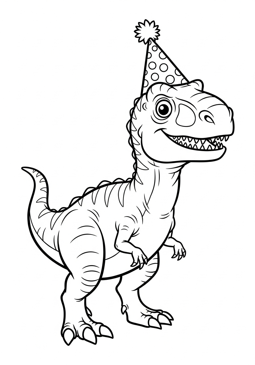 disegni da colorare per bambini pdf Giganotosaurus