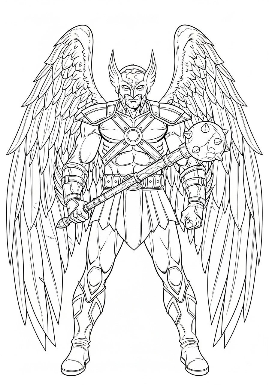 Hawkman 10 disegni Hawkman da colorare online 1