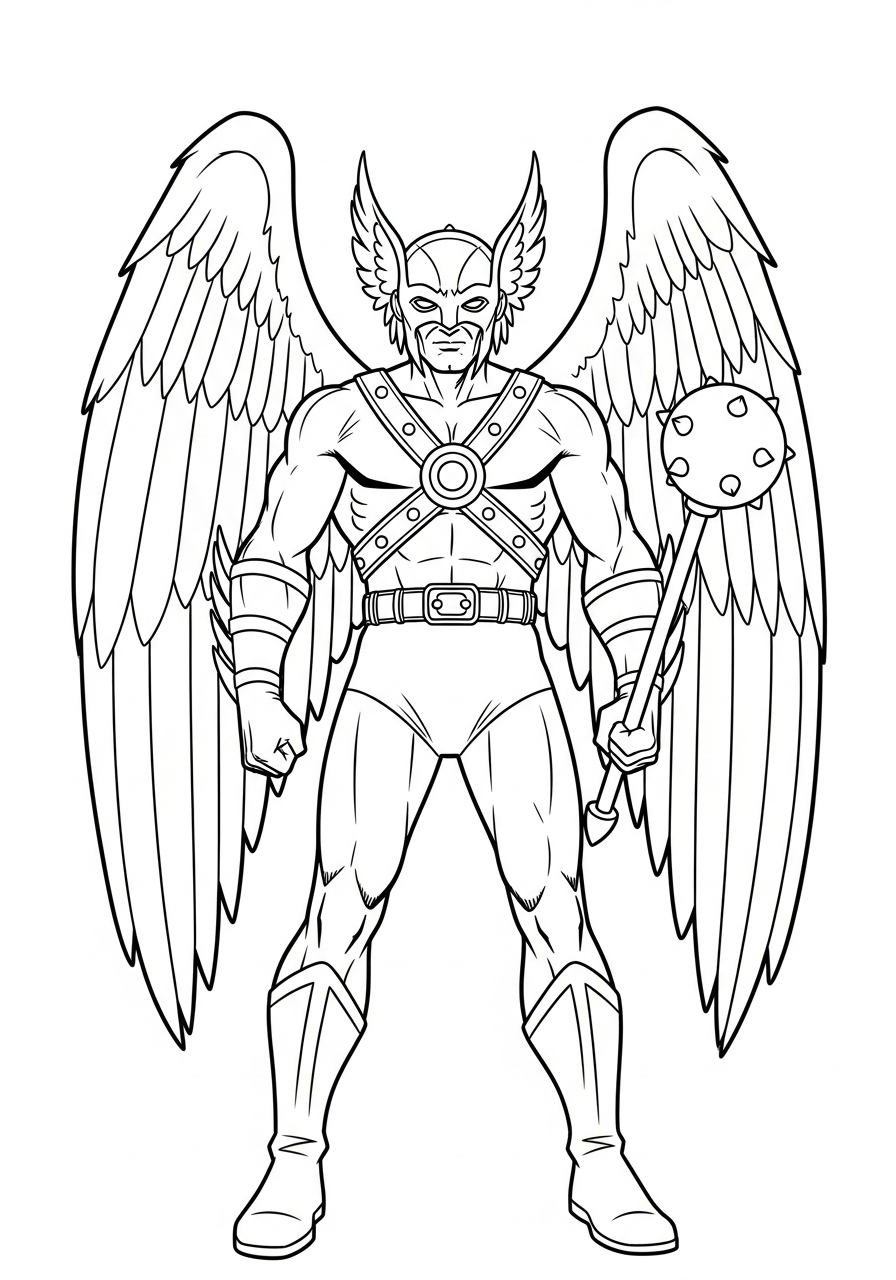 Hawkman 2 foto di Hawkman da colorare