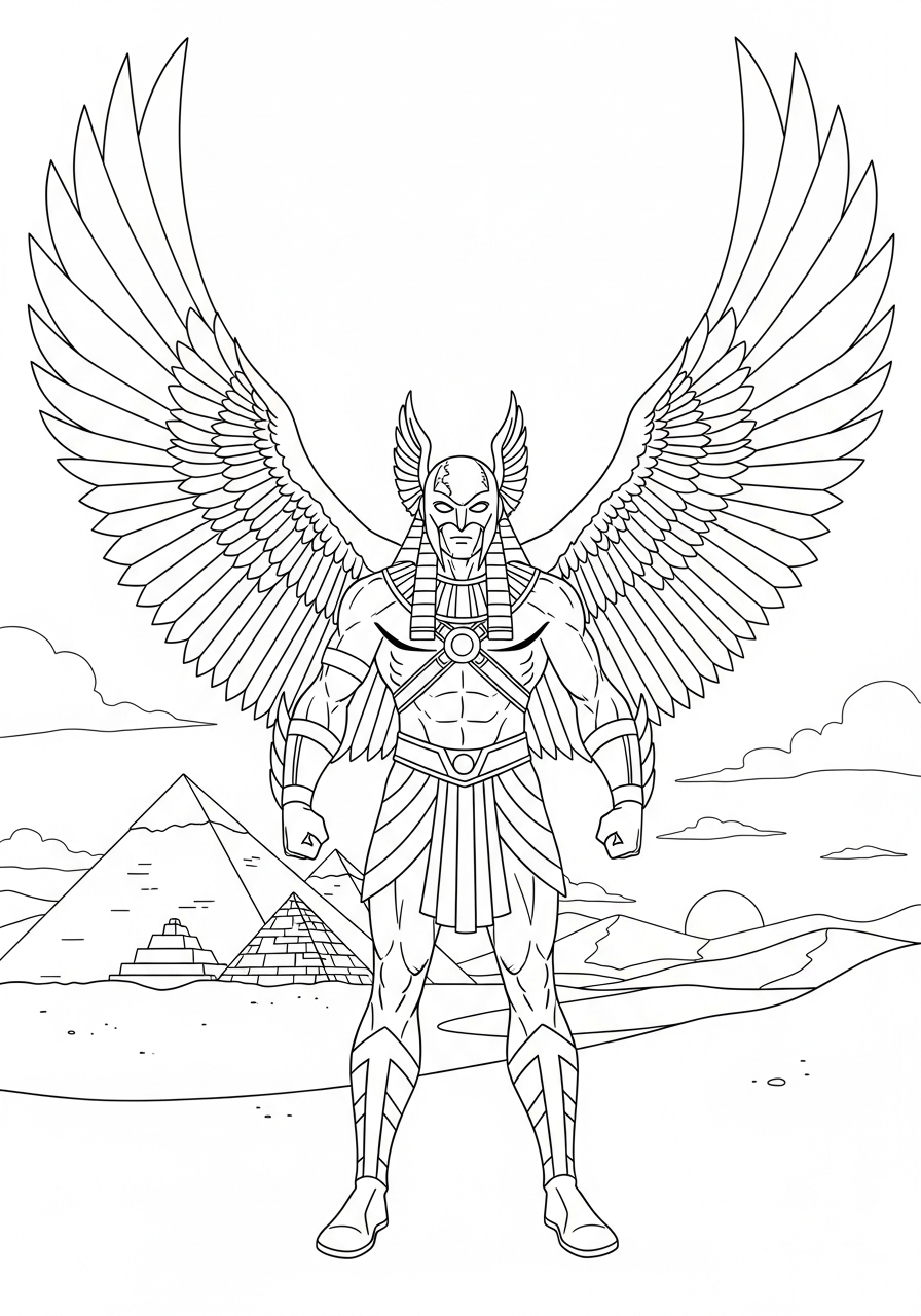 Hawkman 15 disegno di Hawkman da stampare e colorare