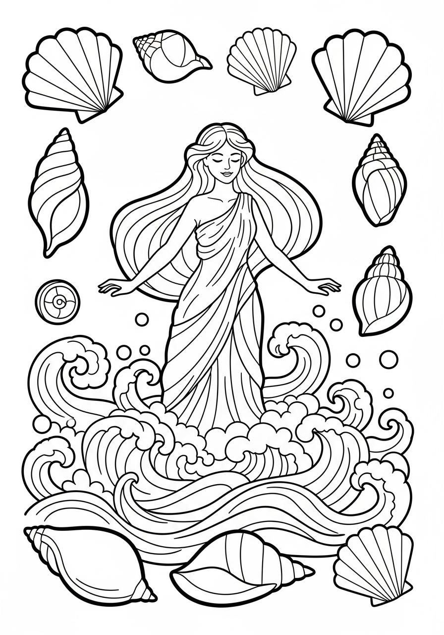 Mitologia Greca 10 Mitologia Greca disegno da colorare facile 1