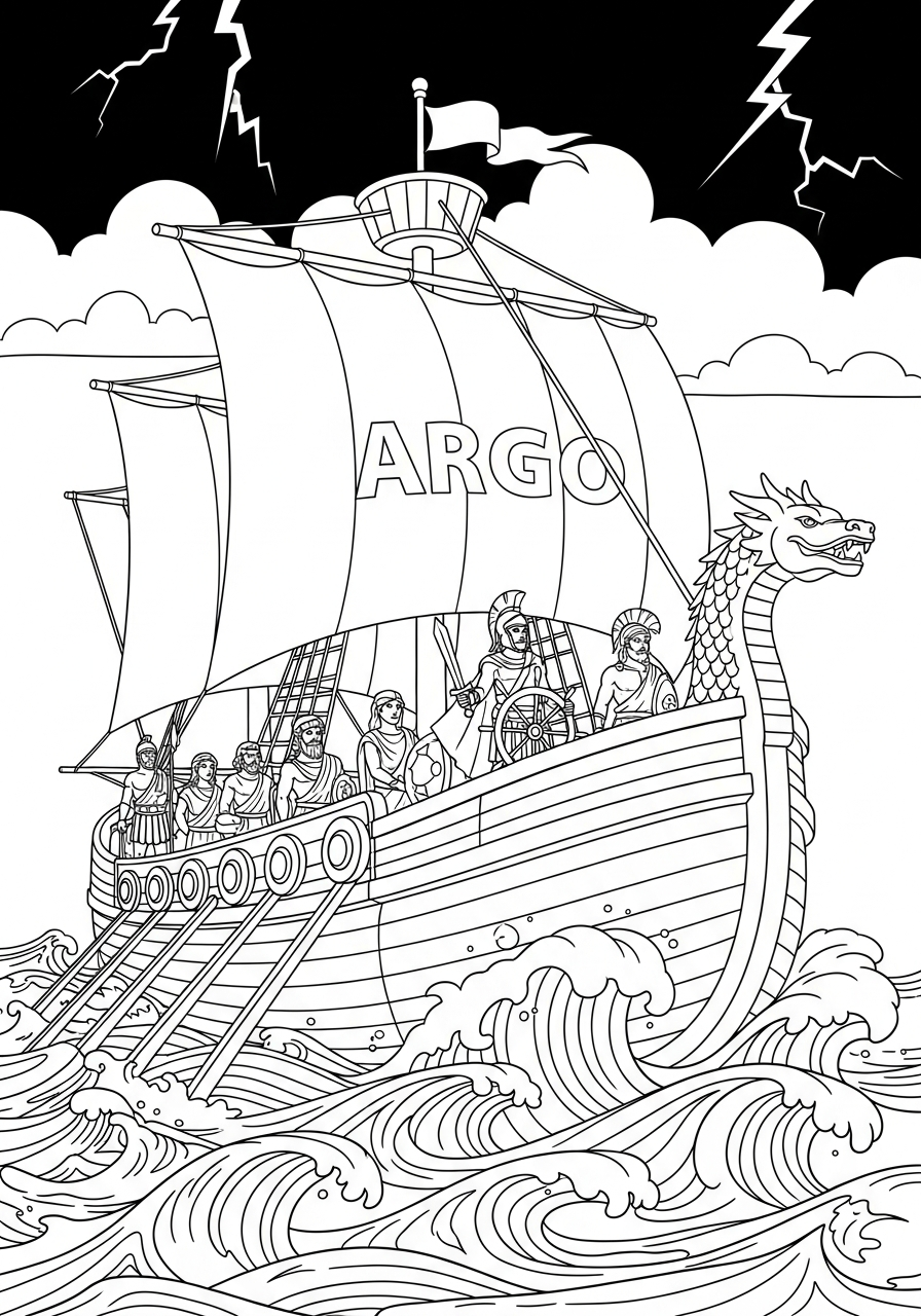 Mitologia Greca 6 immagini di Mitologia Greca da stampare e colorare