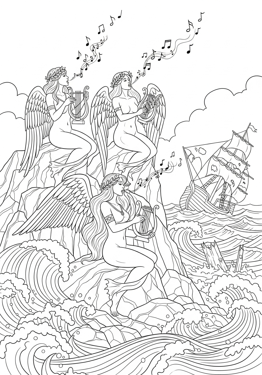 Mitologia Greca 3 Mitologia Greca disegni da colorare per bambini maschi