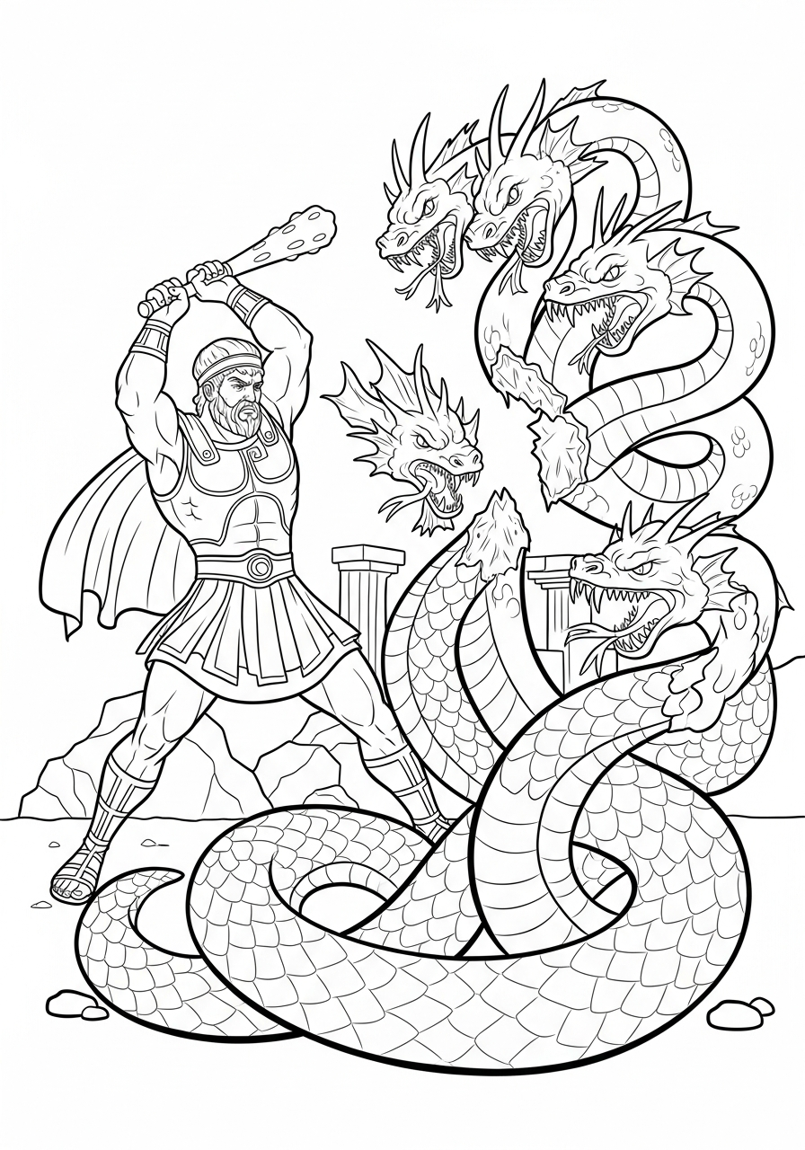 Mitologia Greca 17 Mitologia Greca da colorare per bambini 1