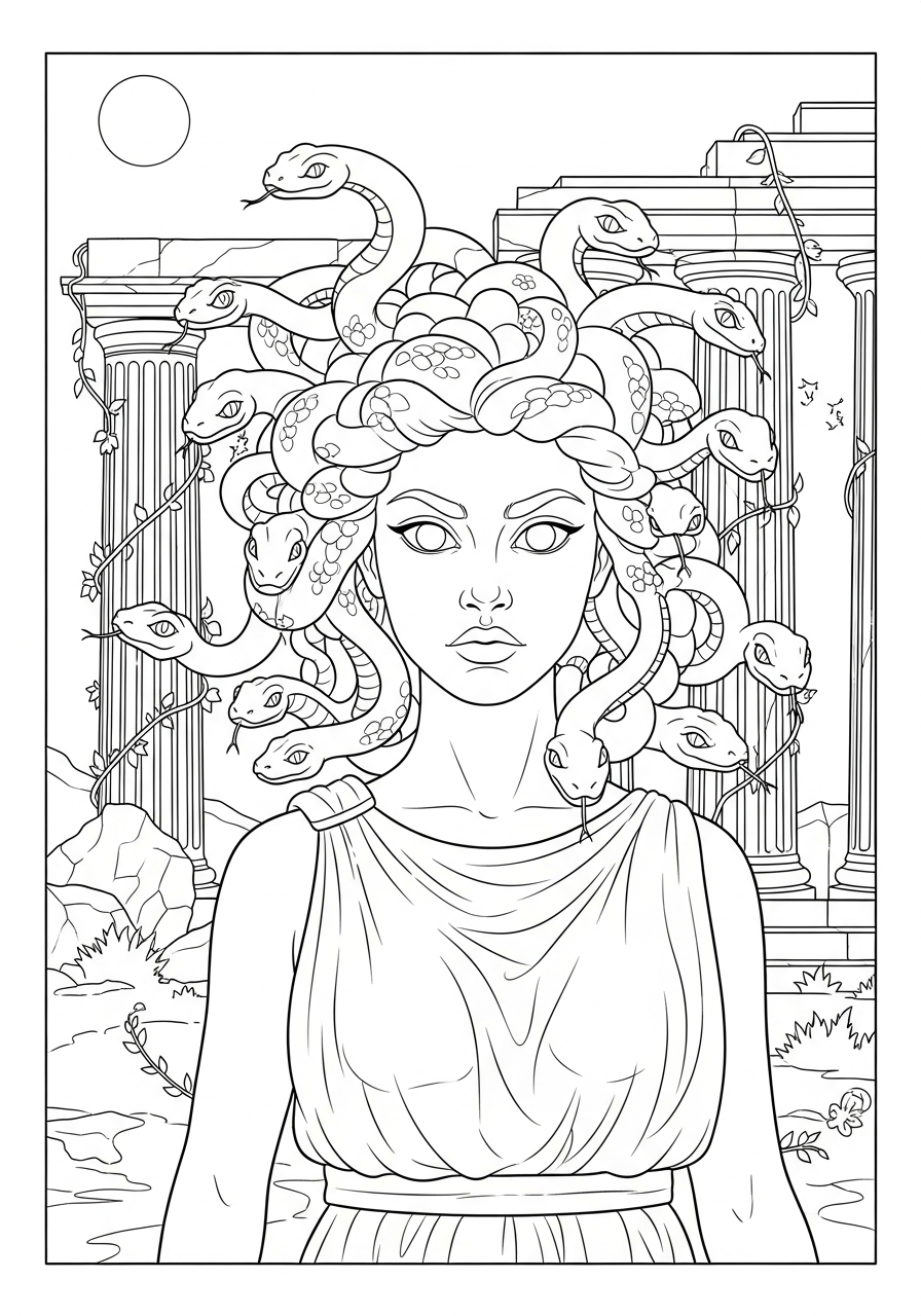 Mitologia Greca 16 immagini di Mitologia Greca da stampare e colorare 1