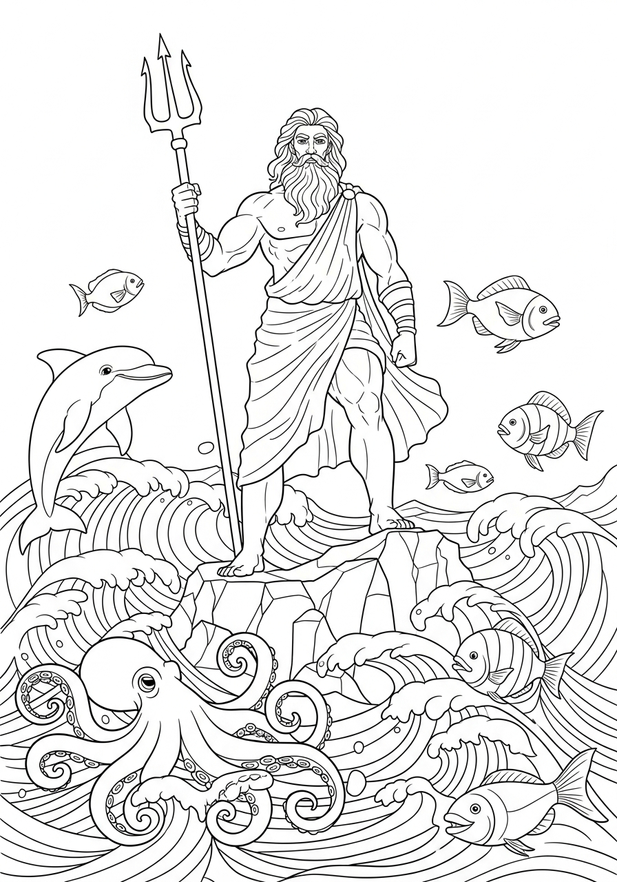 Mitologia Greca 13 disegni da colorare Mitologia Greca per bambini