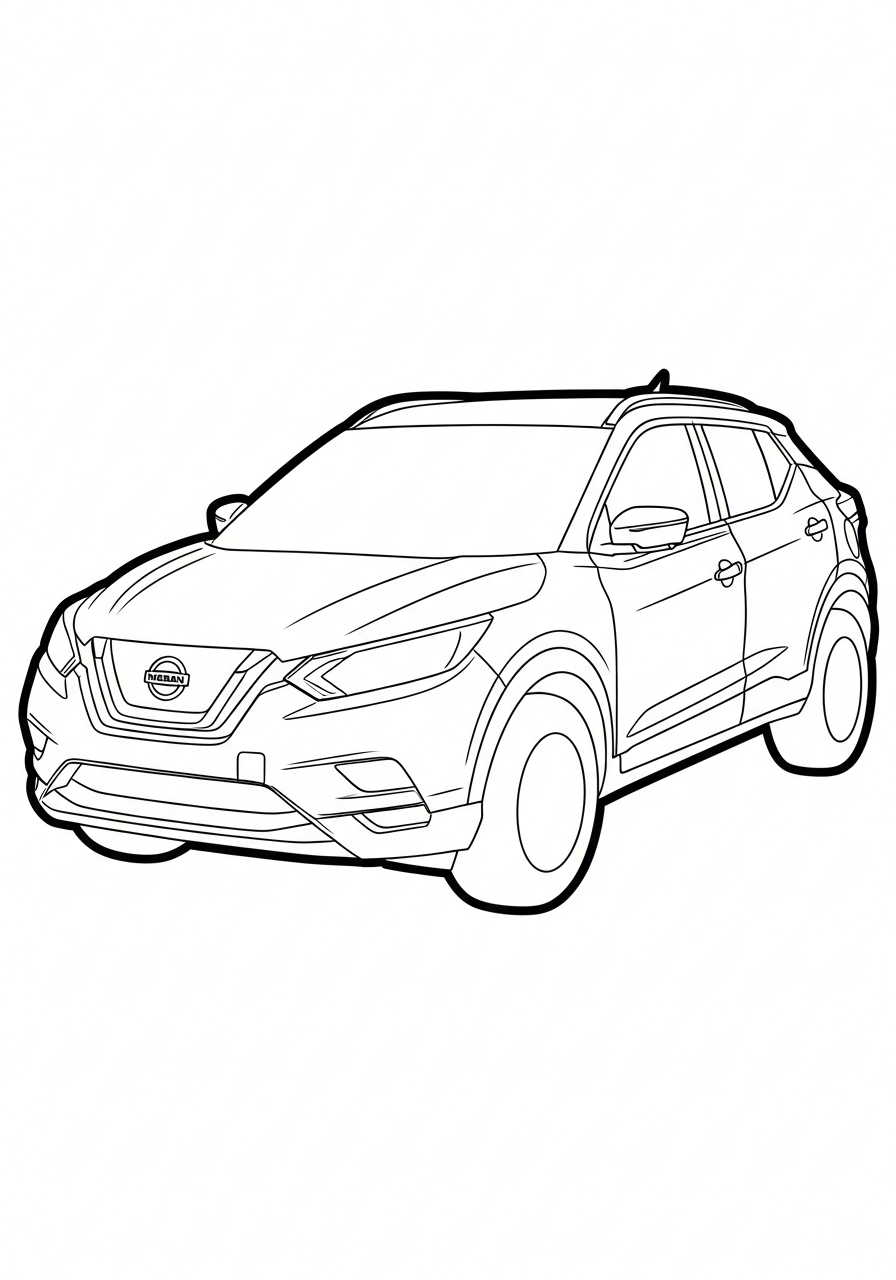 immagine da colorare Nissan
