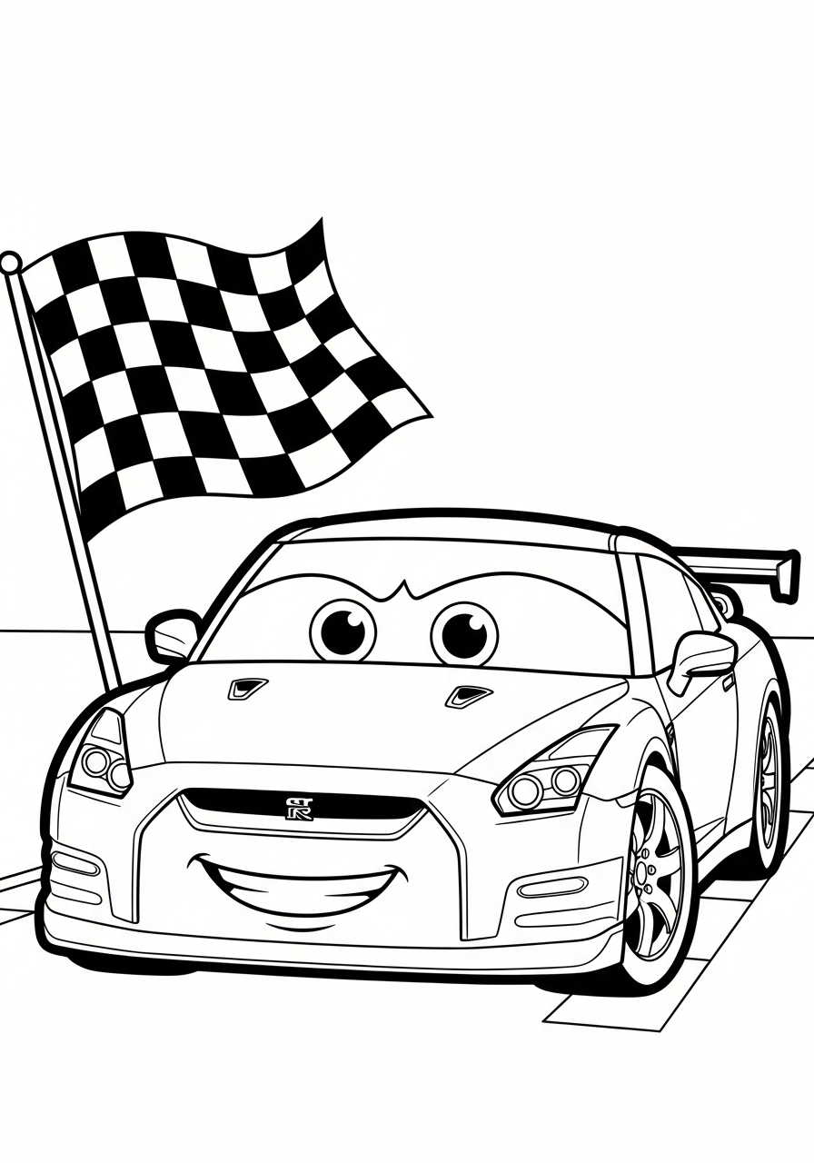 disegni Nissan da colorare e stampare 1