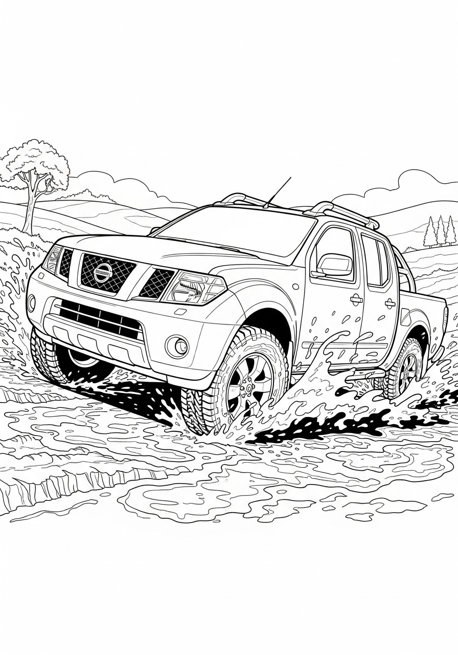 Nissan da colorare bambini 1