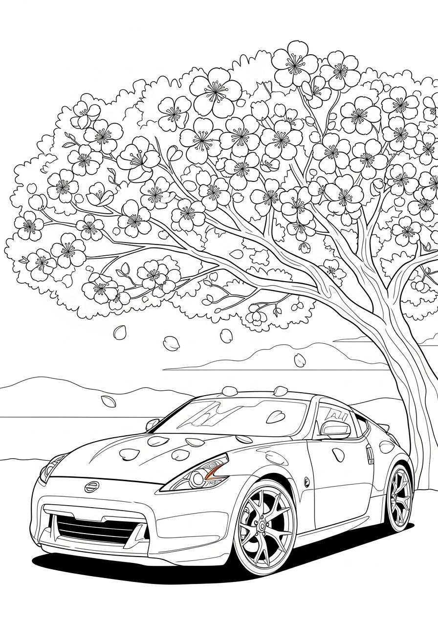 immagini di Nissan da colorare per bambini