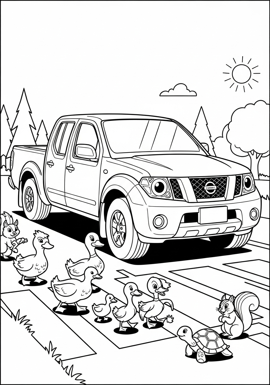 Nissan da colorare e stampare gratis