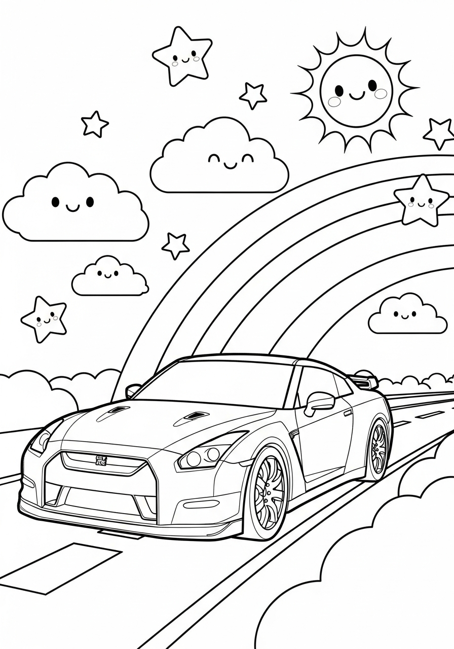 Nissan da colorare pdf