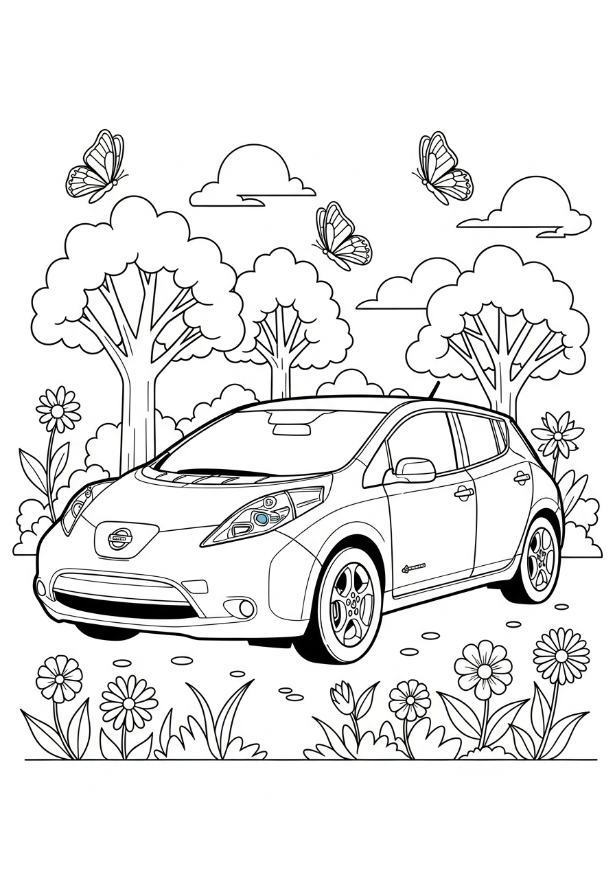 disegni di Nissan da colorare per bambini