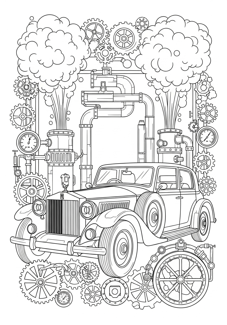 immagini di Rolls Royce da stampare e colorare