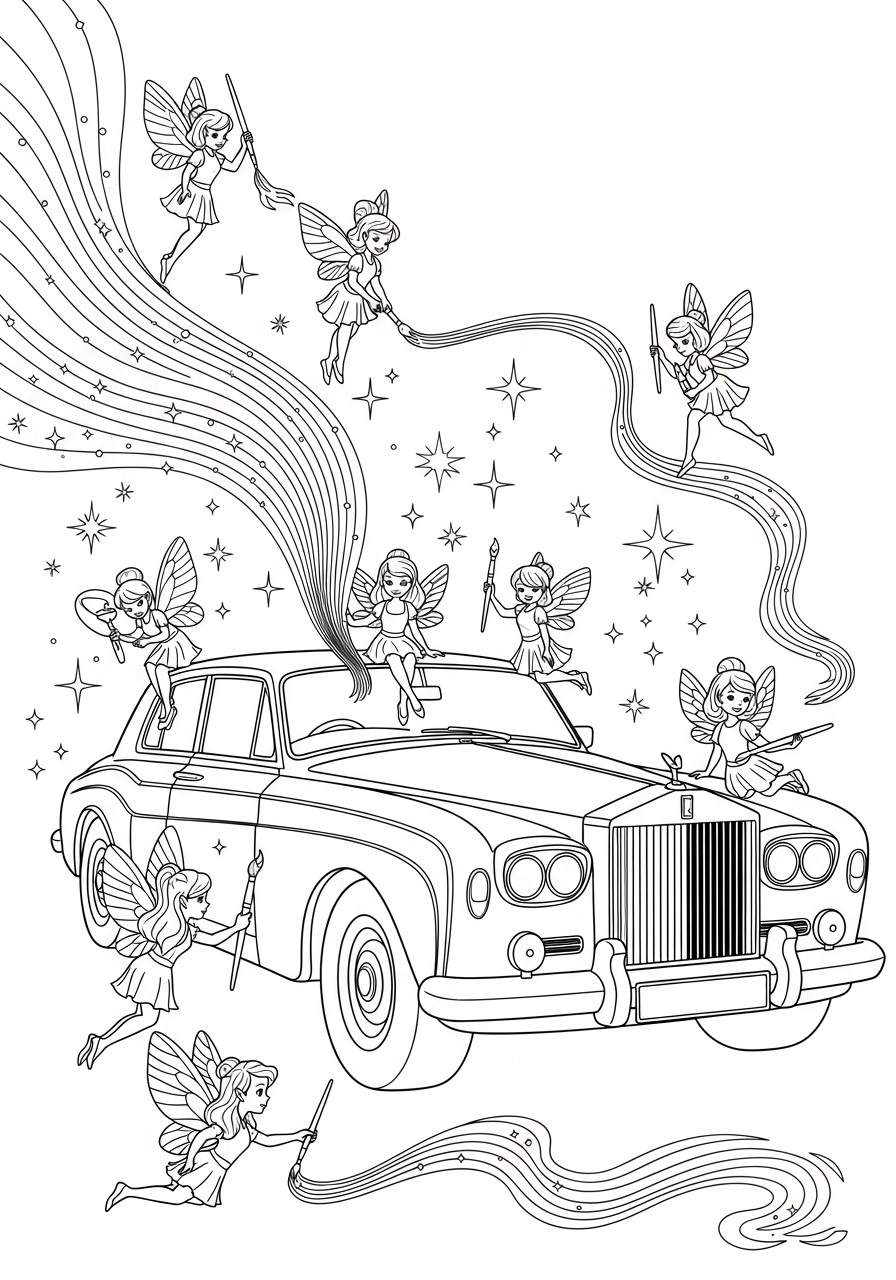 disegni di Rolls Royce da colorare e stampare gratis