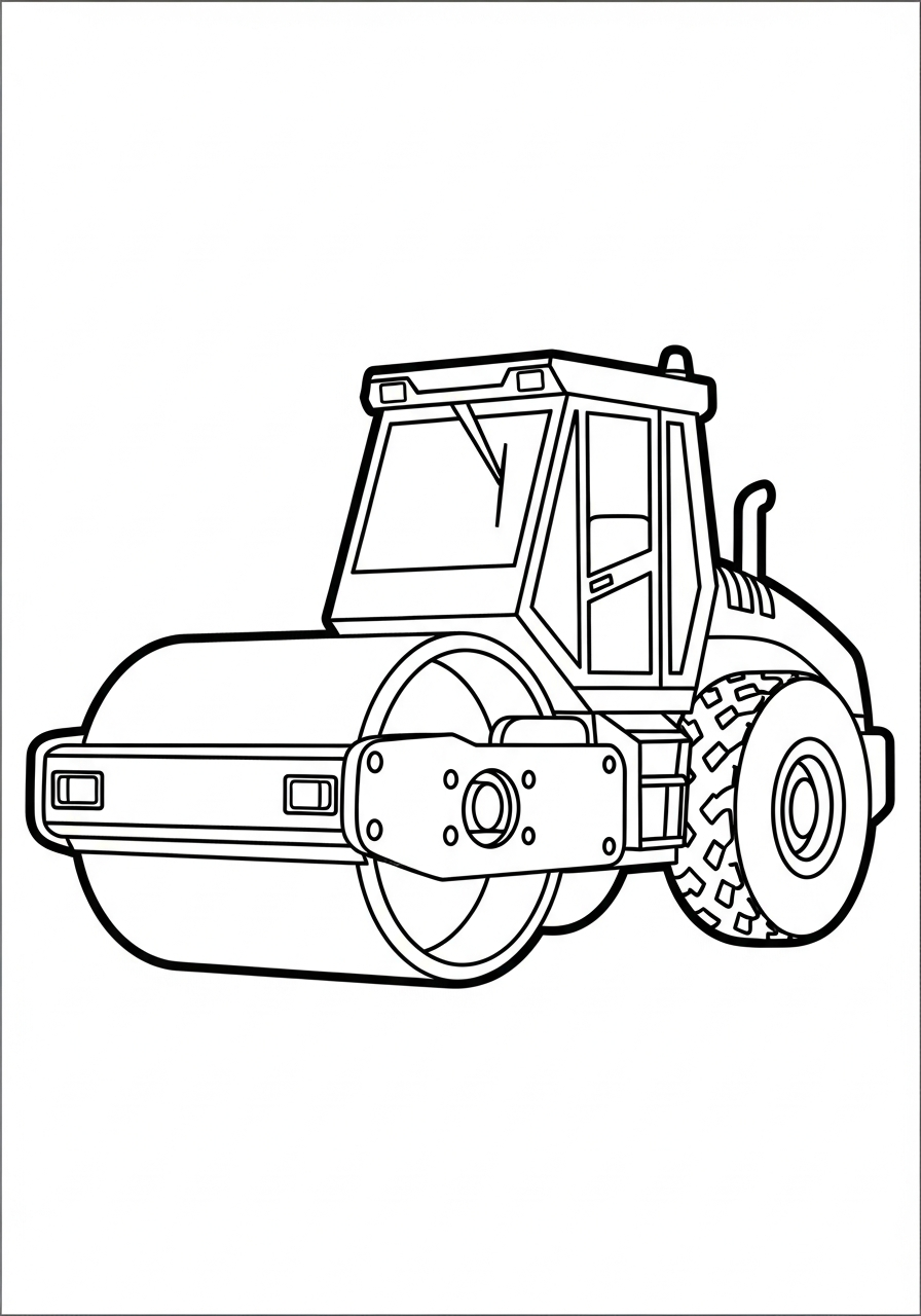 Rullo Compressore 21 disegni Rullo Compressore da colorare online