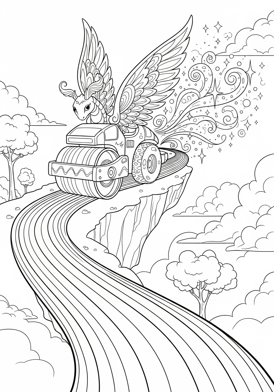 Rullo Compressore 12 immagini di Rullo Compressore da stampare e colorare