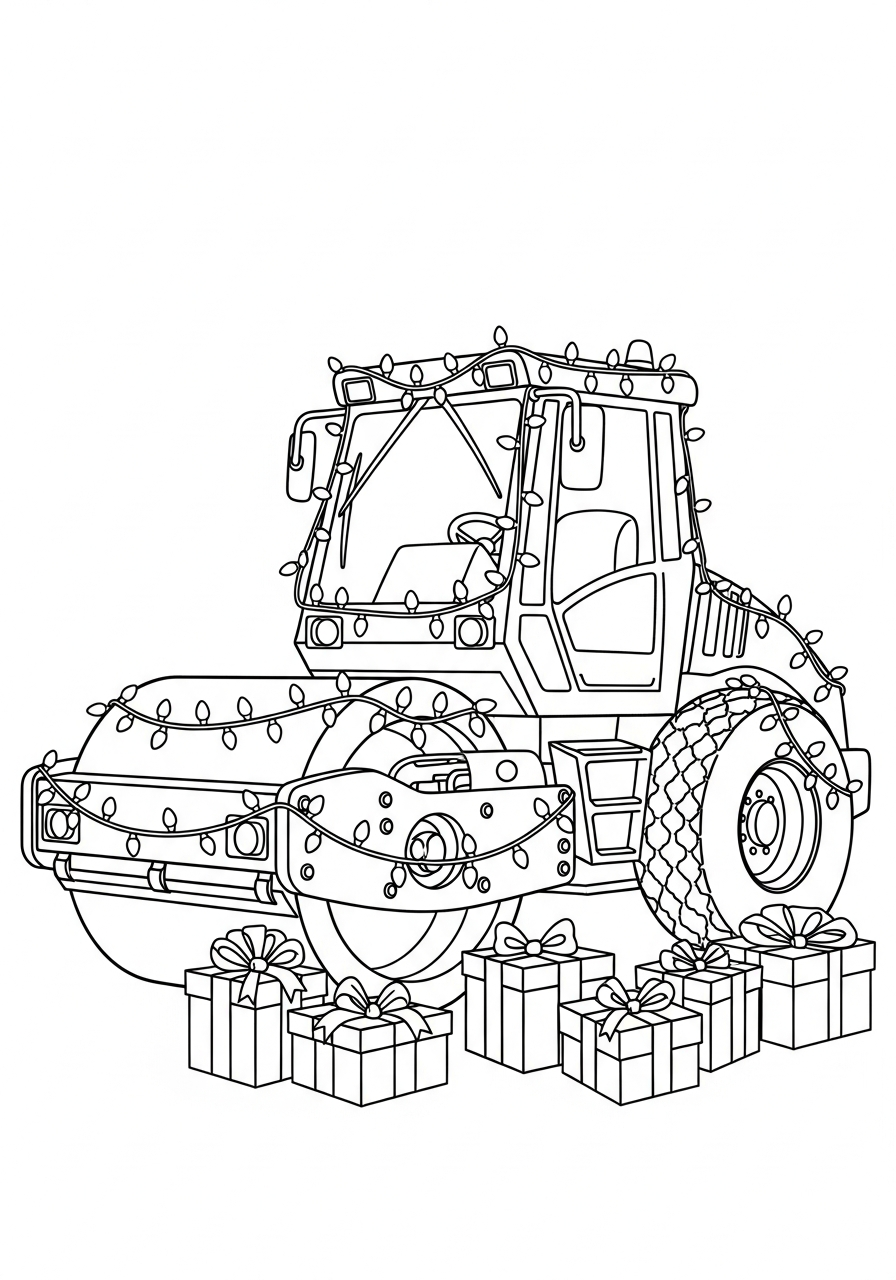 Rullo Compressore 8 disegni da colorare Rullo Compressore da stampare